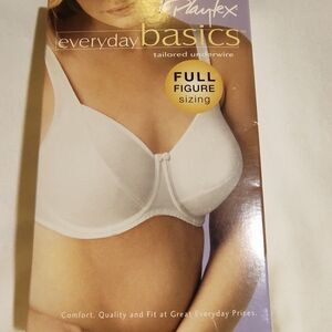 Playtex Everyday Basics Full Figure White Bra